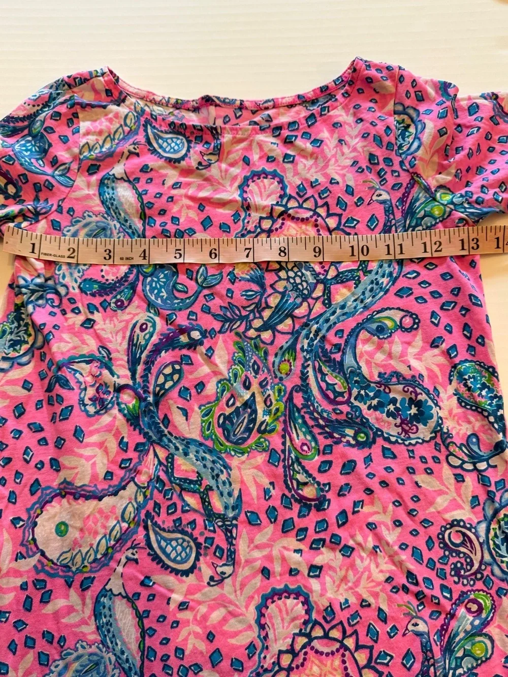 Girls Lilly Pulitzer Marlowe Dress Peacock/Paisley Print 6-7